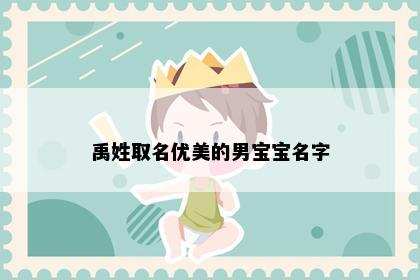 禹姓取名优美的男宝宝名字